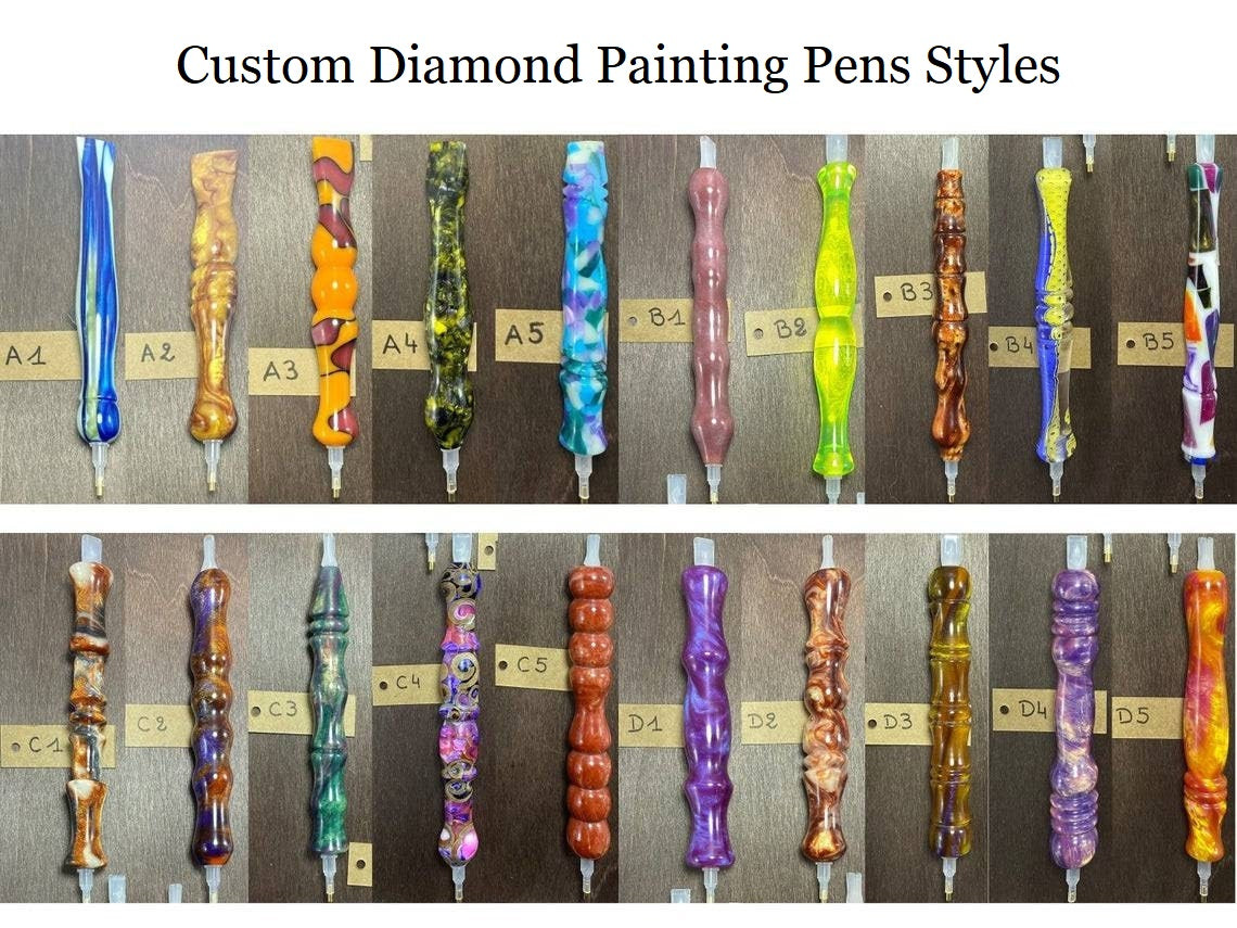 Diamond Painting Pen, Special Order, Glitter, Stylus Pen, Acrylic,  Handturned. 